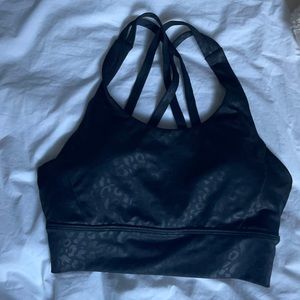 BUFF BUNNY BLACK LEOPARD BRA